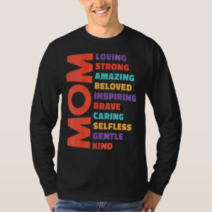 Camiseta El día de la madre que inspira a amar a mi madre