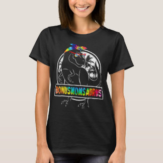 Camiseta El Día de la Madre Té Dye Bonusmomsaurus Bonus Mam