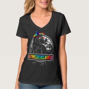 Camiseta El Día de la Madre Té Dye Bonusmomsaurus Bonus Mam