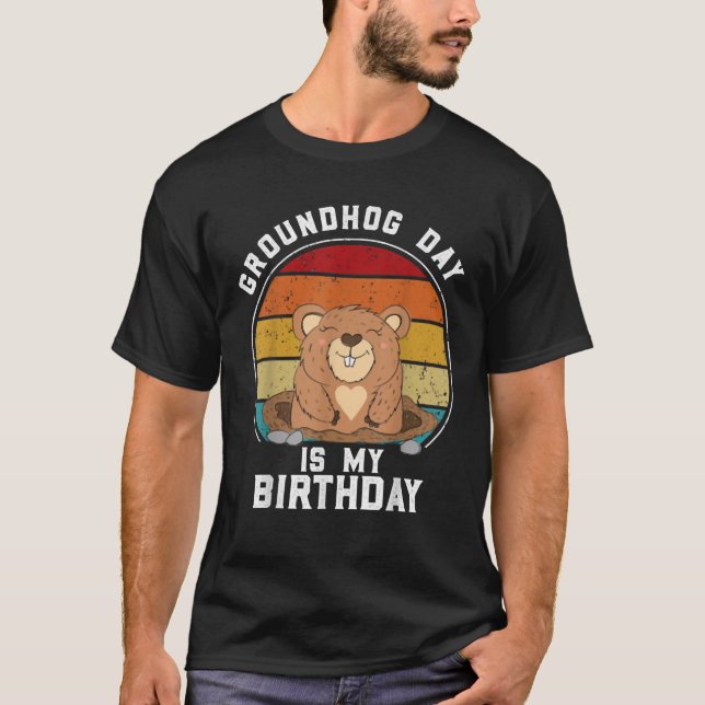 Camiseta El Día de la Marmota es mi cumpleaños, 2 de febrer (Anverso)