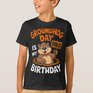 Camiseta El Día de la Marmota es mi cumpleaños 2 de febrero