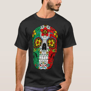 Camiseta El día de la muerte del cráneo de azúcar Cinco de 