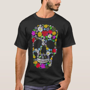 Camiseta El día de la muerte del cráneo de azúcar es gracio