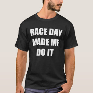 Camiseta El Día De La Raza Me Hizo Hacerlo Carreras De Moto