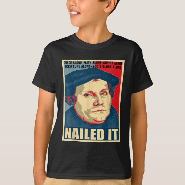 Camiseta El Día de la Reforma Protestante Martin Luther (Anverso)
