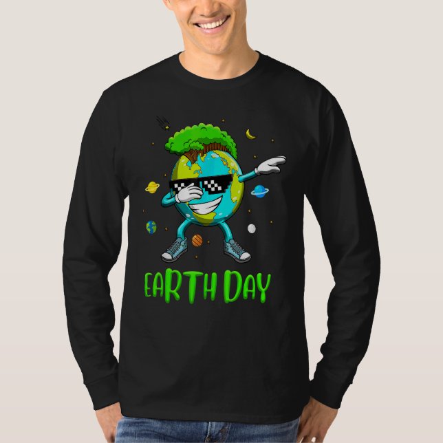 Camiseta El Día de la Tierra Roca Dabbing Earth Day Protege (Anverso)