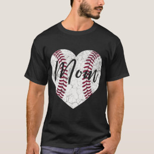 Camiseta El Día de las Madres en el Béisbol, regalo de mamá