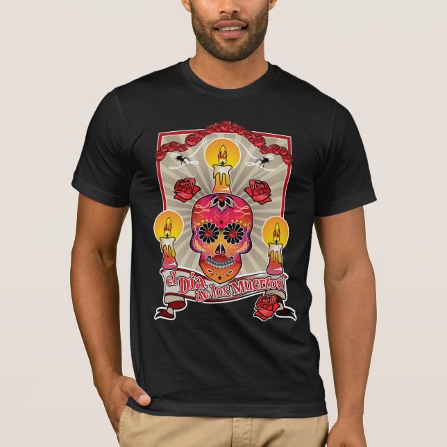 Camiseta El Dia De Los Muertos - día de los muertos (Anverso)