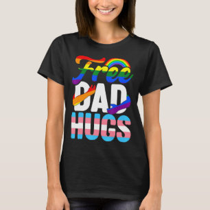 Camiseta El Día de los Padres Iris abraza a los gays LGBT