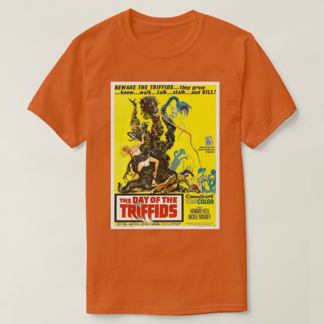Camiseta El Día De Los Trififfidos  (Diseño del anverso)