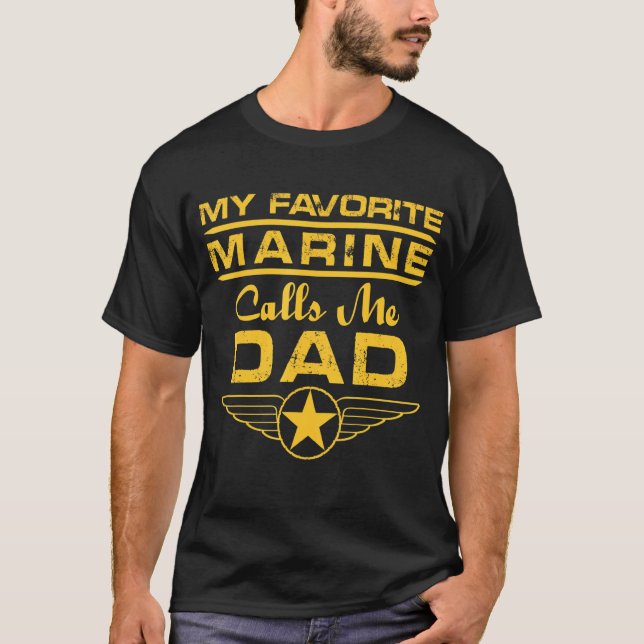 Camiseta El Día de los Veteranos me llama mi marine favorit (Anverso)