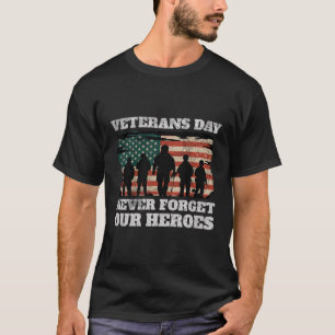Camiseta El Día De Los Veteranos Nunca Olvidamos A Nuestros