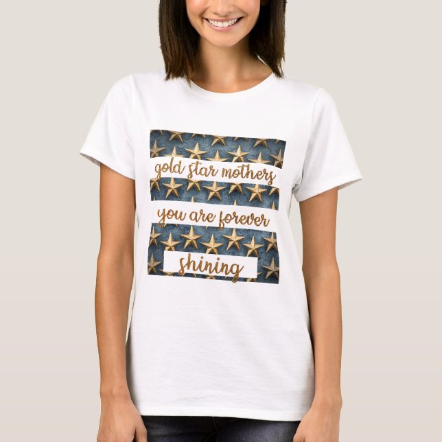 Camiseta el día de madre de la estrella de oro (Anverso)