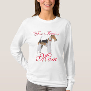 Camiseta El día de madre del fox terrier del alambre