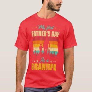 Camiseta El día de mi primer padre como abuelo fue una nuev