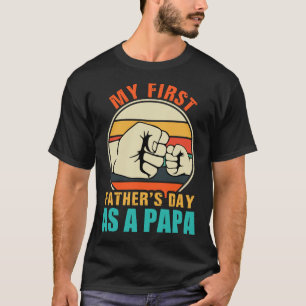 Camiseta El Día de mi Primer Padre como una cosecha PAPA