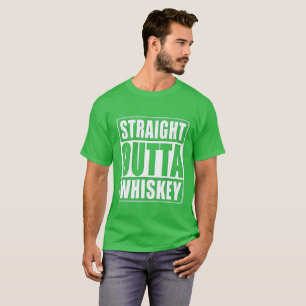 Camiseta El día de Outta de St Patrick recto del whisky