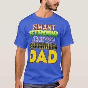Camiseta El día de padre valiente fuerte elegante del pap