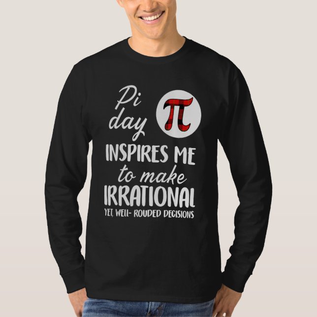 Camiseta El Día De Pi Me Inspira Math S (Anverso)