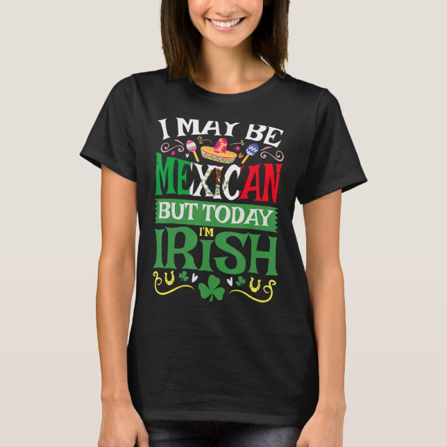 Camiseta El Día de San Patricio de la Cerveza Latino Mexica (Anverso)