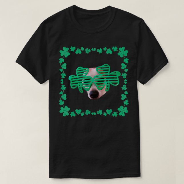 Camiseta El día de San Patricio, el afortunado Chihuahua Sh (Diseño del anverso)