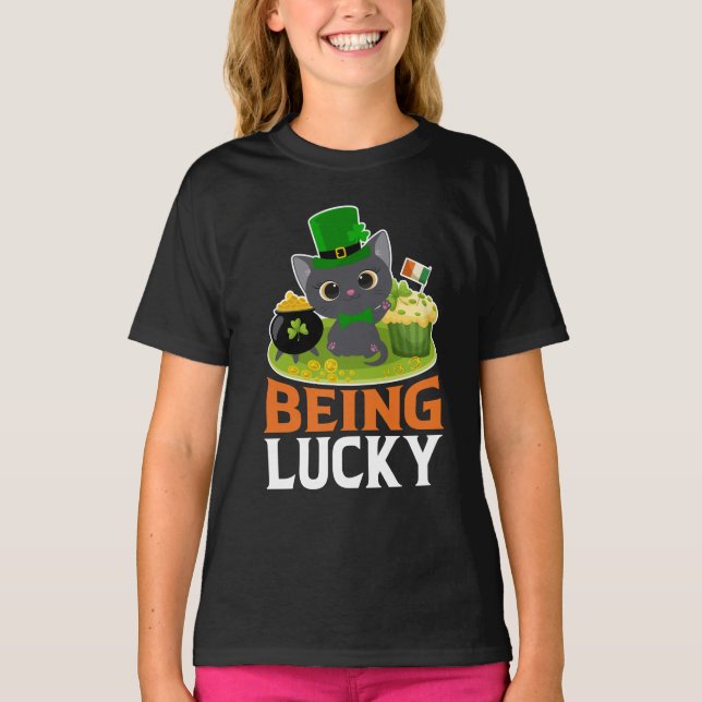 Camiseta El Día de San Patricio es afortunado (Anverso)