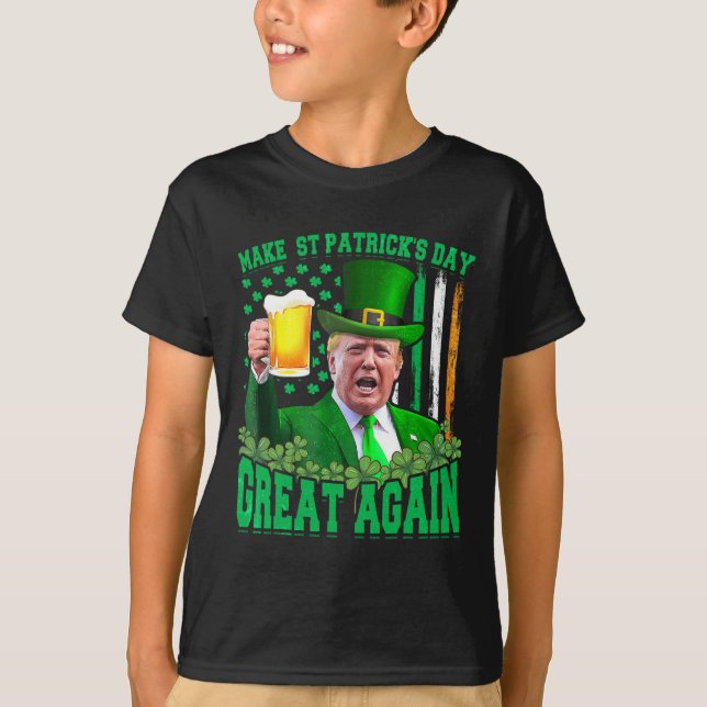 Camiseta El Día de San Patricio es genial otra vez, Trump 3 (Anverso)