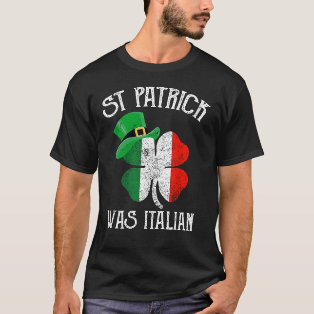 Camiseta El Día de San Patricio fue la divertida Italia de  (Anverso)