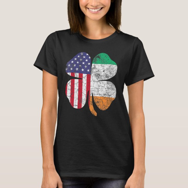 Camiseta El Día de San Patricio, la bandera irlandesa de Es (Anverso)