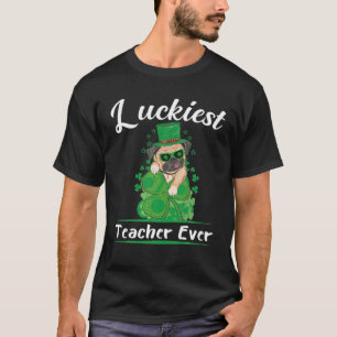 Camiseta El Día de San Patricio, la profesora más afortunad