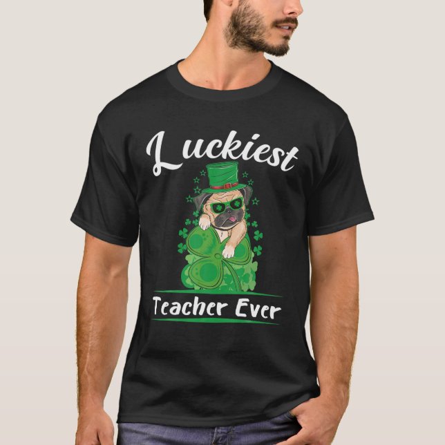 Camiseta El Día de San Patricio, la profesora más afortunad (Anverso)