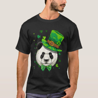 Camiseta El Día De San Patricio Leprechaun Giant Panda Bear