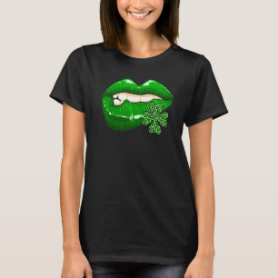 Camiseta El Día de San Patricio levanta leopardo shamrock i