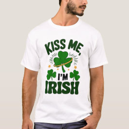 Camiseta El Día de San Patricio me besa, soy irlandés humor