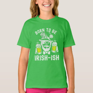 Camiseta El Día de San Patricio nació como irlandés gracios