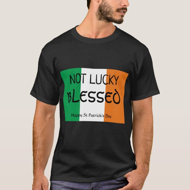 Camiseta El Día de San Patricio NO BENDIGO cristiano (Anverso)