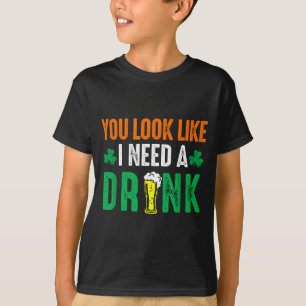 Camiseta El día de San Patricio pareces que necesito una ce