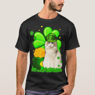 Camiseta El día de San Patricio Ragdoll Shamrock irlandés 