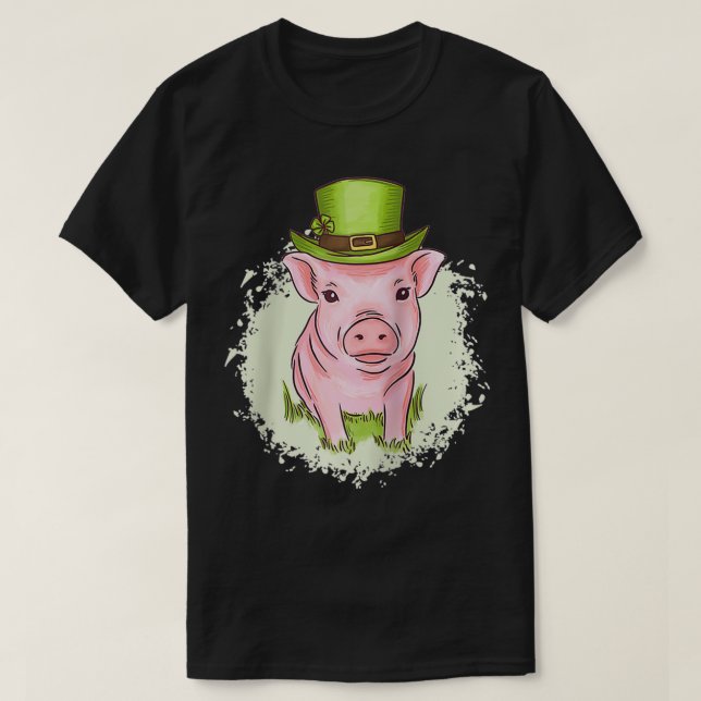 Camiseta EL DÍA DE SAN PATRICK EN MINI PIG St (Diseño del anverso)