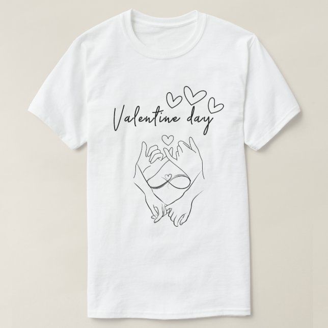 Camiseta El día de San Valentín (Diseño del anverso)