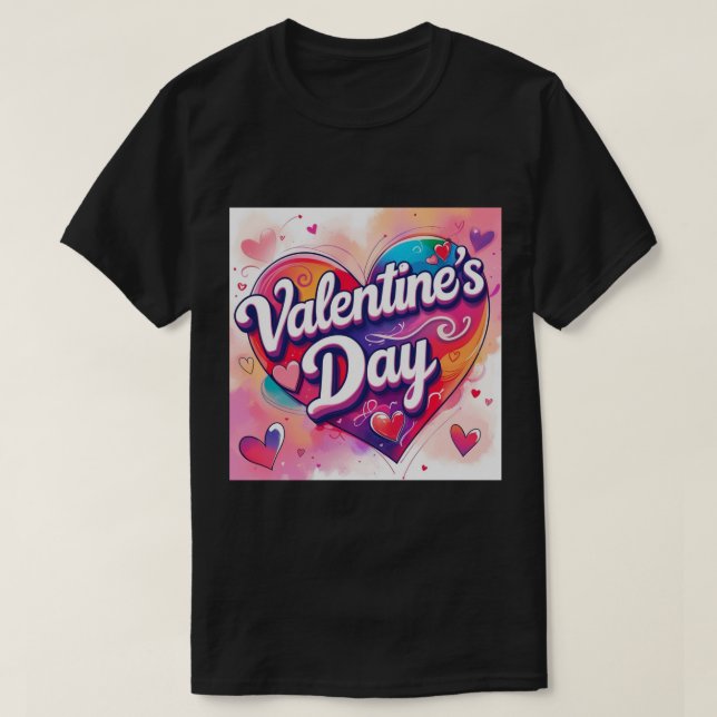 Camiseta "El día de San Valentín". (Diseño del anverso)