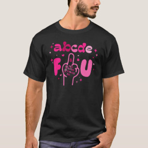 Camiseta El día de San Valentín ABCDEFU Middle Finger Heart