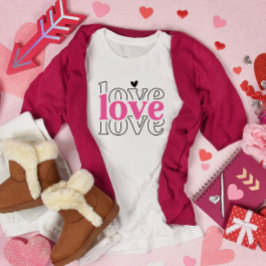 Camiseta El día de San Valentín Amor Amor Amor
