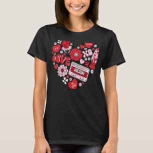 Camiseta El día de San Valentín Amor Be Mine XOXO Heart Flo
