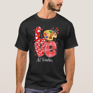 Camiseta El día de San Valentín Amor Profesora de Arte Vida