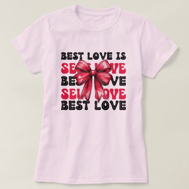 Camiseta El día de San Valentín Autoamor (Diseño del anverso)