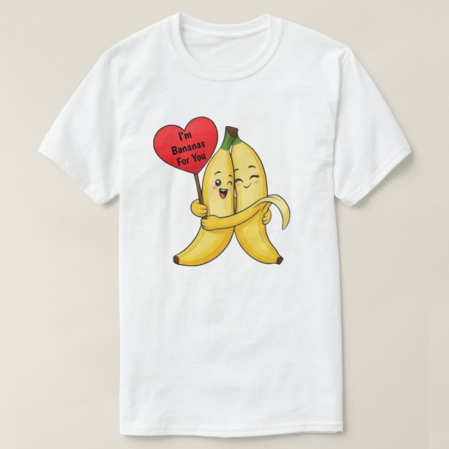 Camiseta El día de San Valentín bananero Unisex (Diseño del anverso)