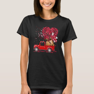 Camiseta El día de San Valentín Boxer Perro Corazones de Ca
