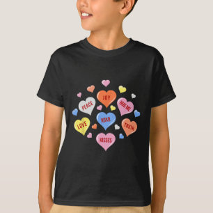 Camiseta El día de San Valentín Candy Niños Chicas Niños