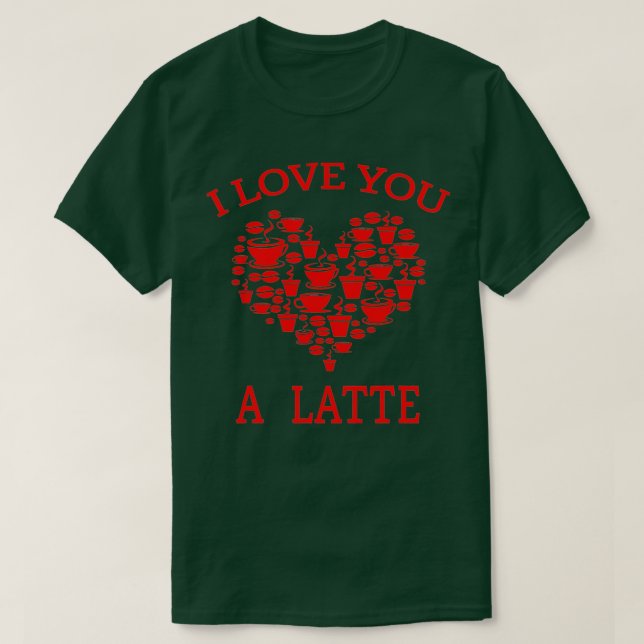 Camiseta El día de San Valentín Coffee Pun Gift - Te Amo Mu (Diseño del anverso)